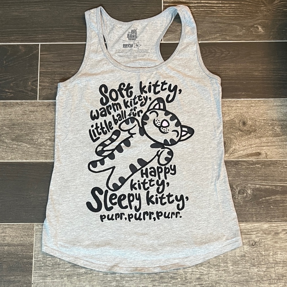 Big Bang Theory Soft Kitty Racerback Tank Top